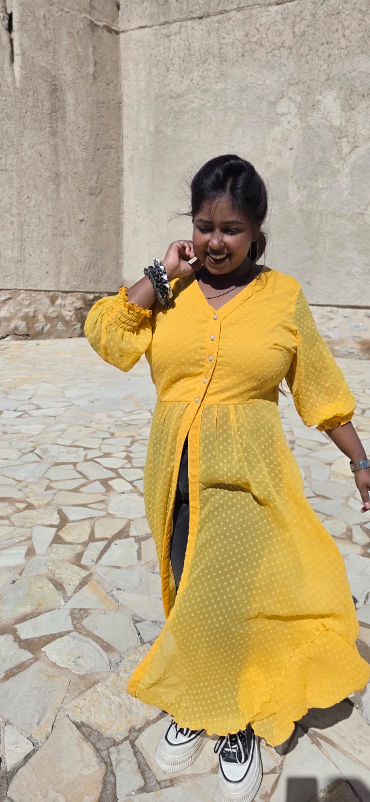 Buy MISS CHASE Button-Down V-neck Long Top Online | Ajio.com